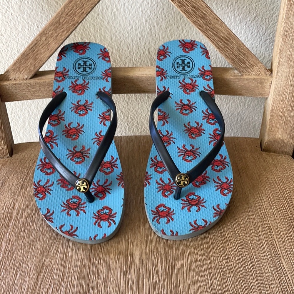 Tory Burch Crab Flip Flops